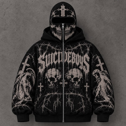 $uicideboy$ Masked Zip-up Hoodie