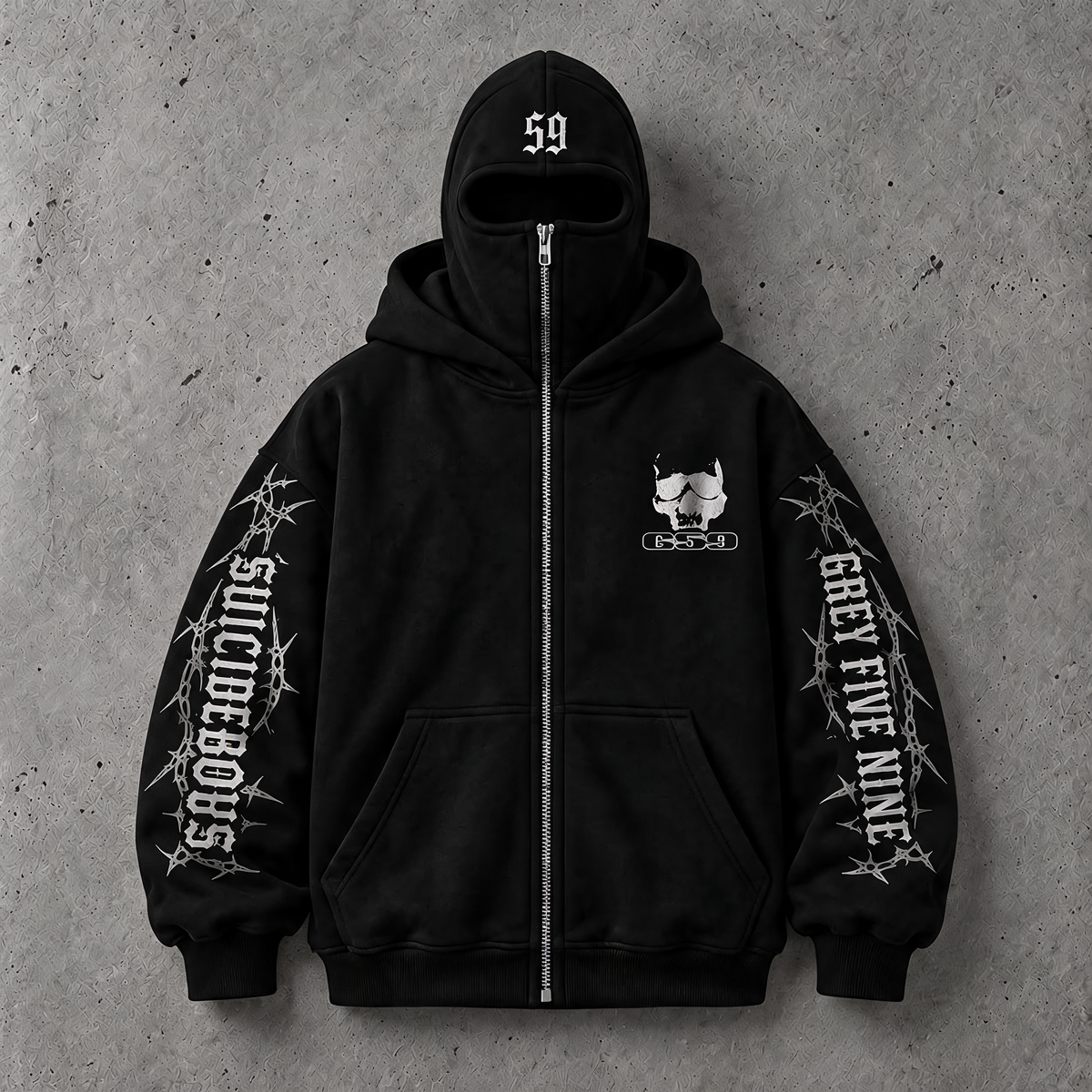 $uicideboy$ Masked Zip-up Hoodie