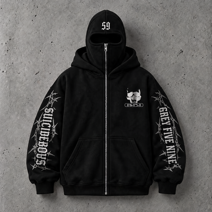 $uicideboy$ Masked Zip-up Hoodie