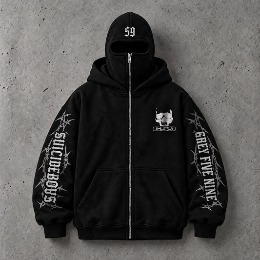 $uicideboy$ Masked Zip-up Hoodie